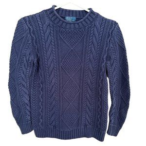 Navy Cable Knit Pullover Sweater from Polo by Ralph Lauren